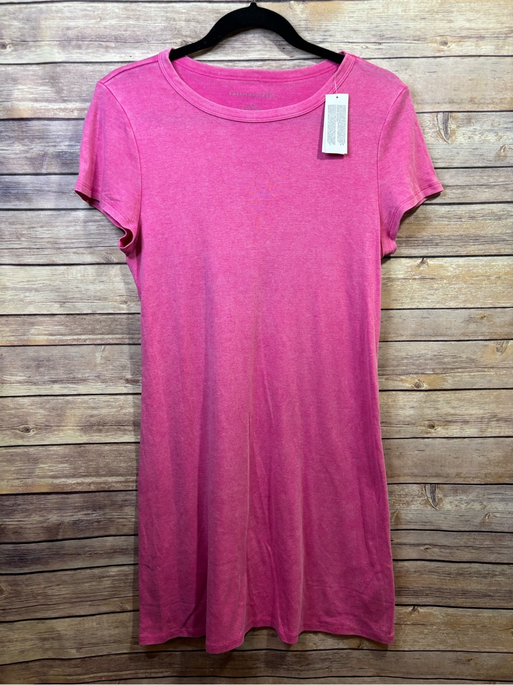 NWT American Eagle Pink Short Sleeve T-Shirt Dress Size Large